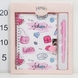 Diario Intimo Candado+lapicera 20x23