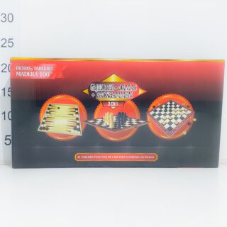 Ajedrez/damas/backgammon Madera Grande