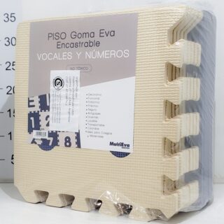 Piso De Goma Vocales Y Numeros X15pcs