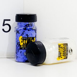 Brillantina Sifap C/formas Azul-perlado Pote X25g