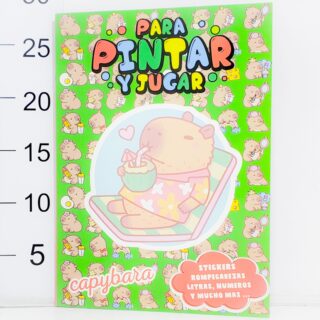 Libro De Colorear Con Sticker CAPIBARA