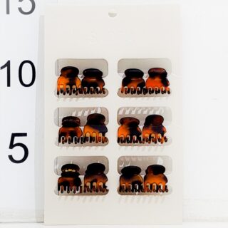 Set Broche De Pelo Mini Opaco X12