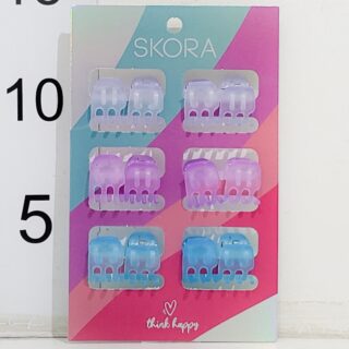Set Broche De Pelo Mini Engomado X12
