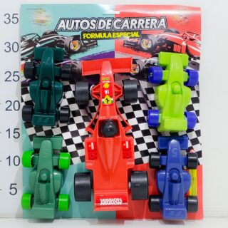 Auto Formula 1 27cm + 4 Autitos Chicos