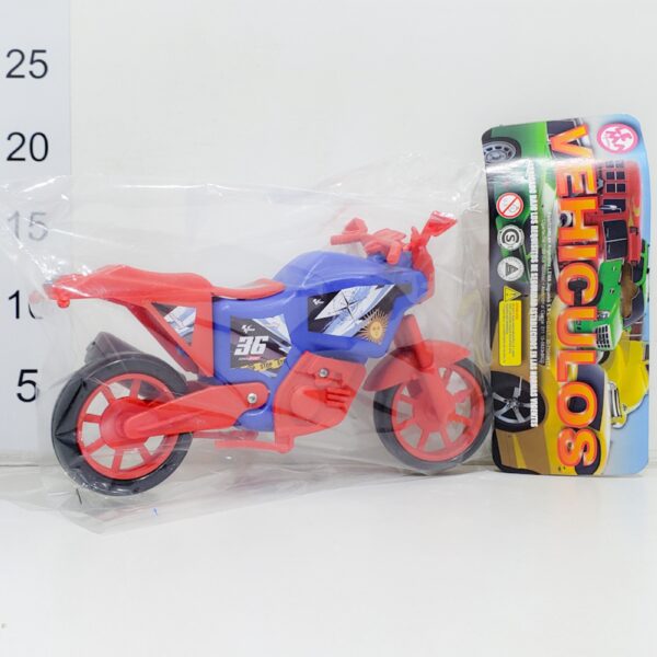 Moto Con Solapa Plastico En Bolsa
