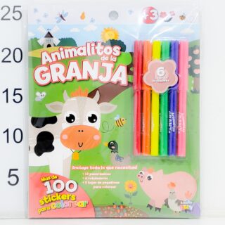 Color Sticker Animalitos De LA GRANJA C/6 Marcador