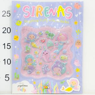 Stickers Sirenas Pegatinas Puffy Actividades