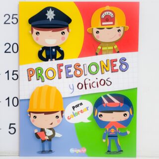 Libro Colorea Profesiones Y Oficios
