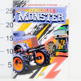 Libro Colorear Todos Vehiculos Monster