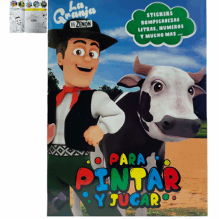 Libro De Colorear Con Sticker LA GRANJA
