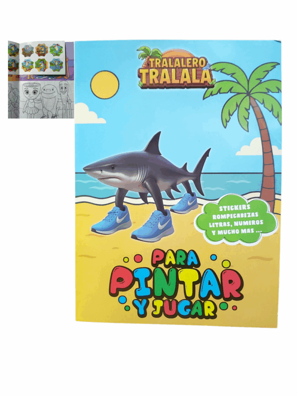 Libro De Colorear Con Sticker TUNG TUNG TUNG SAHUR