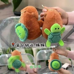 LLAVERO CAPIBARA GIRA TORTUGA