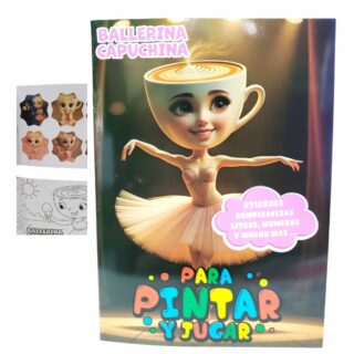 Libro De Colorear Con Sticker CAPUCHINA