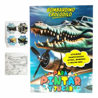 Libro De Colorear Con Sticker CROCODILO