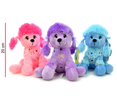 PERRO 3 COLORES 20CM