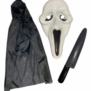 SET MASCARA + CAPUCHA + CUCHILLO
