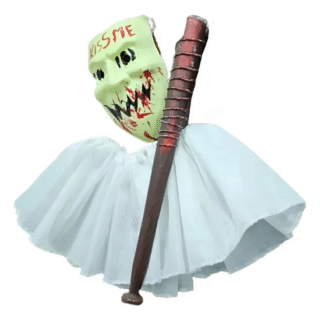 SET MASCARA + POLLERA + BATE