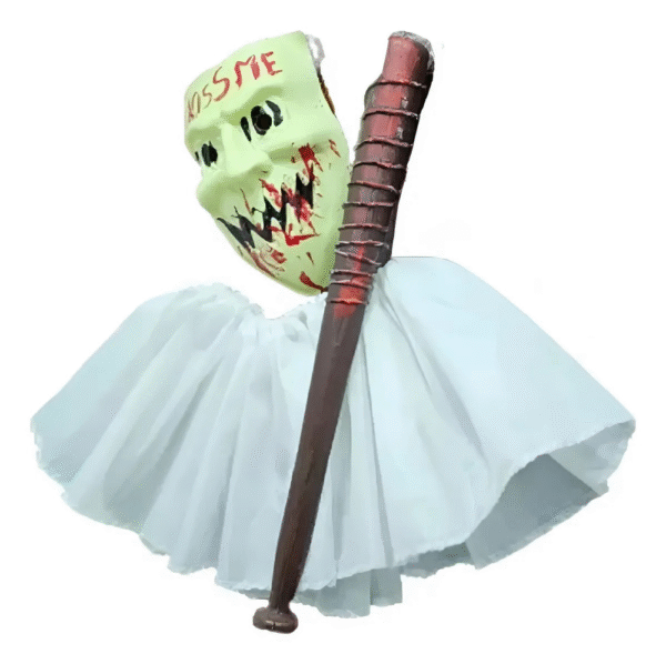 SET MASCARA + POLLERA + BATE