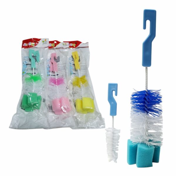 Cepillo Limpia Botellas/mamadera X2pcs 23/13cm