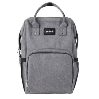 MOCHILA MATERNAL GRIS CON CAMBIADOR