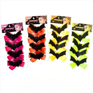 COLITAS PELO HALLOWEEN MOÑO Y MURCIELAGO