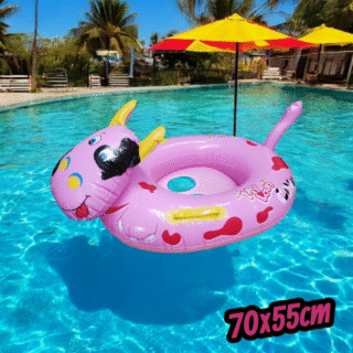 Flotador inflable vaca 70x55cm