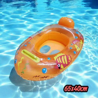 Flotador inflable para bebe boat 65x40cm
