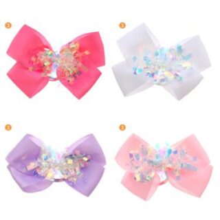 Moño x unidad doble aplique serpentina 160 cm