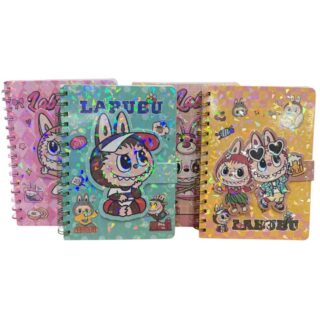 Cuaderno Labubu con brillos