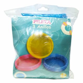 Pileta inflable de tres anillos 90x22cm
