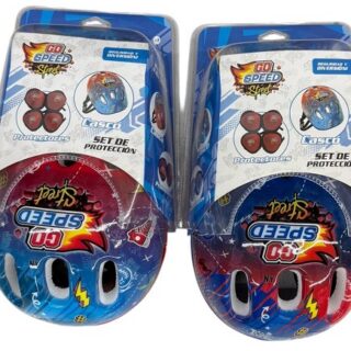 Kit casco y protecciones stich