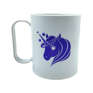 TAZA PLASTICA UNICORNIO