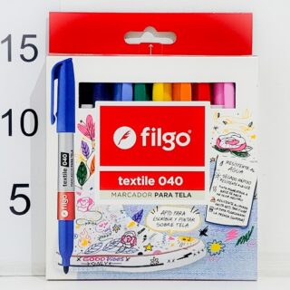 Microfibra permanente filgo 040 fino textil (marcador para tela) 10pcs