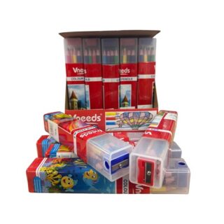 Lapices de colores x12 con sacapuntas