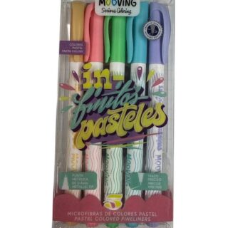 Microfibras mooving pastel x5