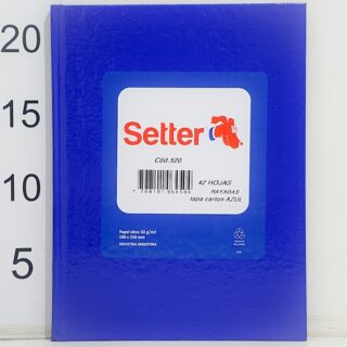 Cuad t/dura setter forrado azul rayado 42hoja
