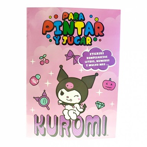 Libro de colorear con sticker KUROMI