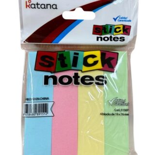 Stick de notas x4 colores