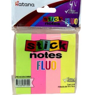 Stick de notas x4 colores