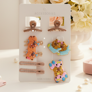 Set broche + pinza + colita x10pcs blister