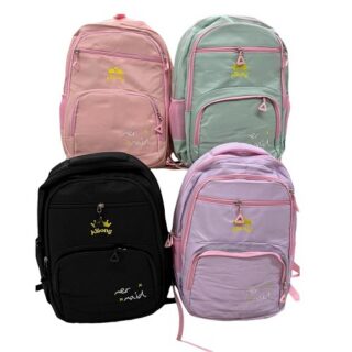 Mochila 3 cierres 40x35cm