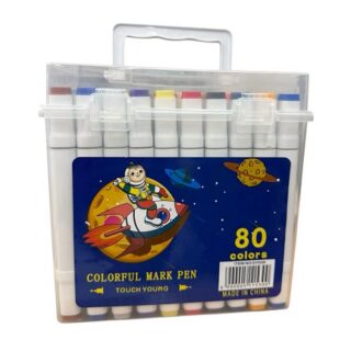 Marcadores doble punta x80