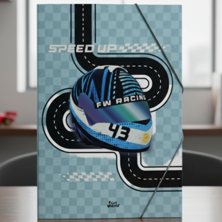 Carpeta 3 solapas c/elastico fantasia FUN WORLD speed up