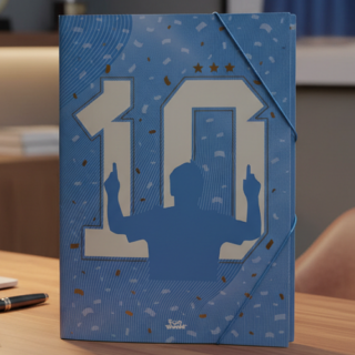 Carpeta 3 solapas c/elastico fantasia FUN WORLD jugadores