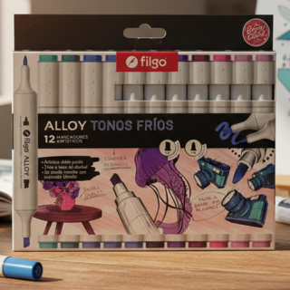 Marcador permanente FILGO ALLOY TONOS FRIOS X12U