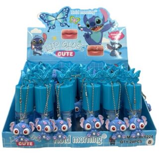 Gloss stich con mariposa y llavero