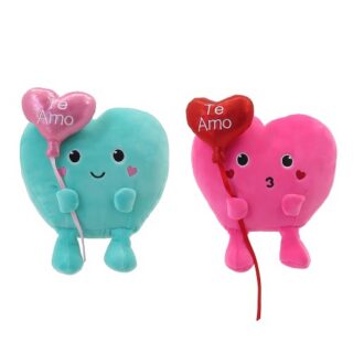 CORAZON C/ GLOBO CORAZON 23CM 2 COLORES