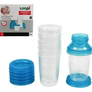 CONTENEDORES DE LECHE 180ML 6 UNIDADES