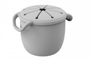 VASO CEREALERO SILICONA GRIS