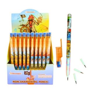 Lapiz negro puntas intercambiables c/goma vehiculos